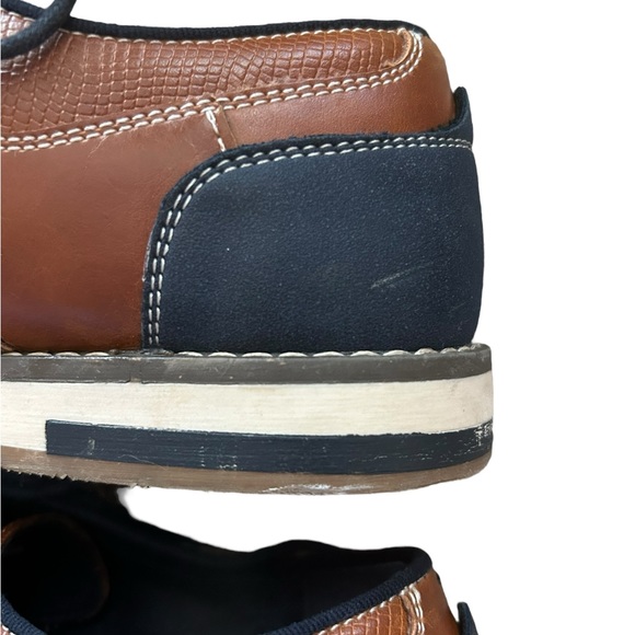 Freeman Men’s Morgan Memory Foam Brown & Navy Dress Shoe Size 8M - Picture 8 of 12